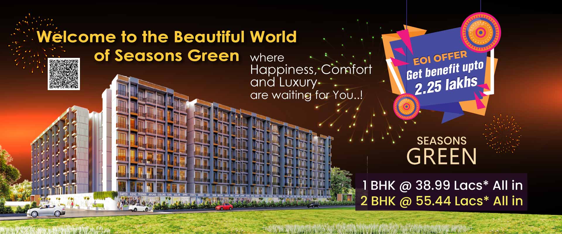 2 bhk flat in kalyan west - Seasons Green